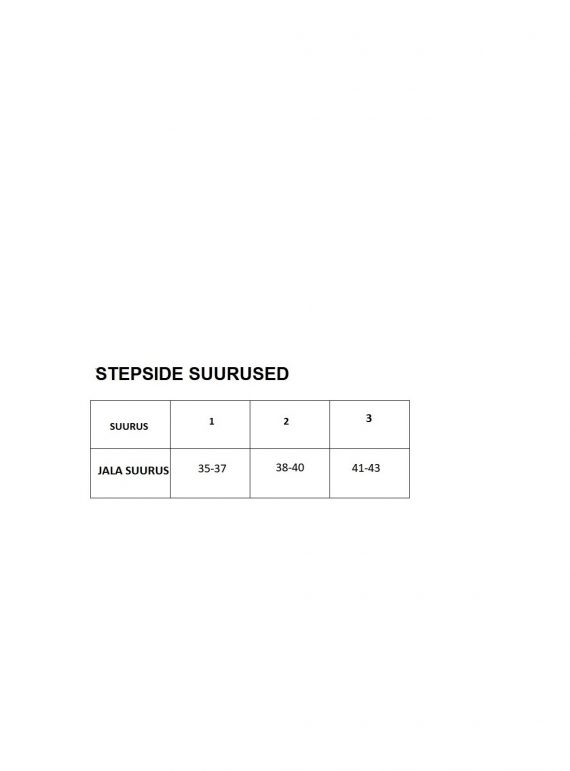Stepside suurused