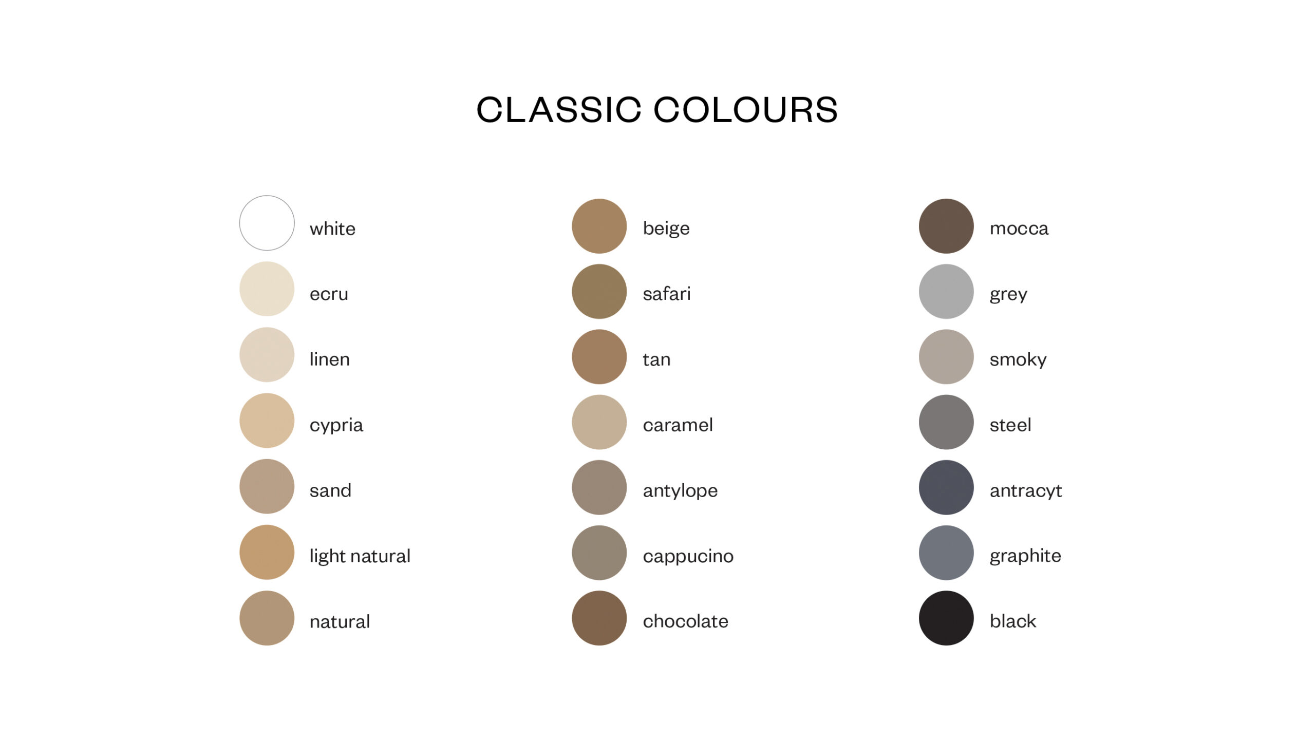 FIORE COLOUR PALLETTE_classic colours