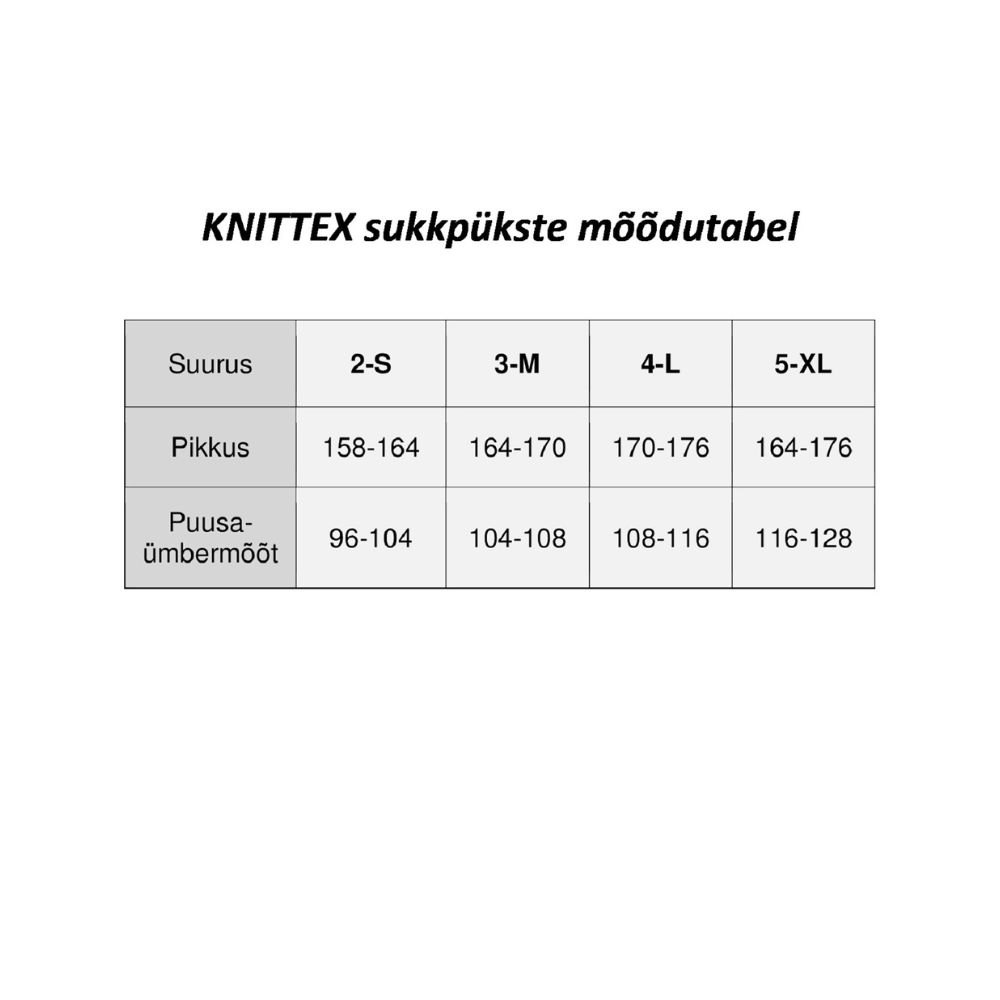 sukamuster-sukkpukste-suurused-knittex